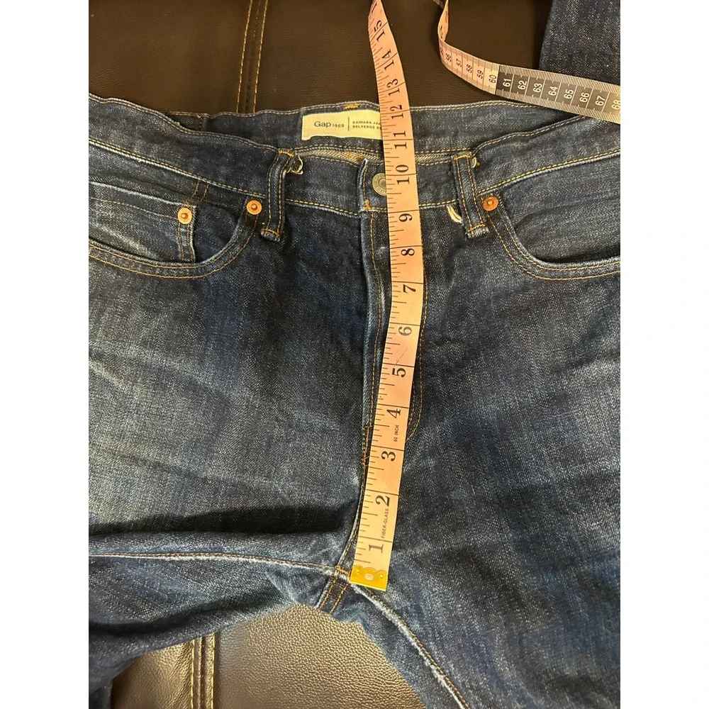 Gap Slim Jeans. Dark Wash. Distressed. Men's Size 33x32